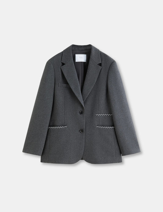 Veste blazer grise femme