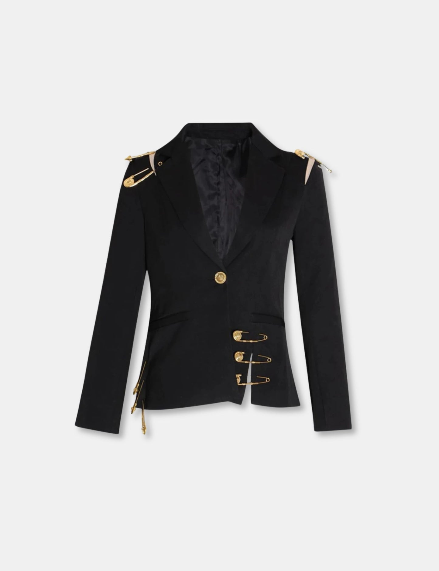 Blazer noir cintré femme