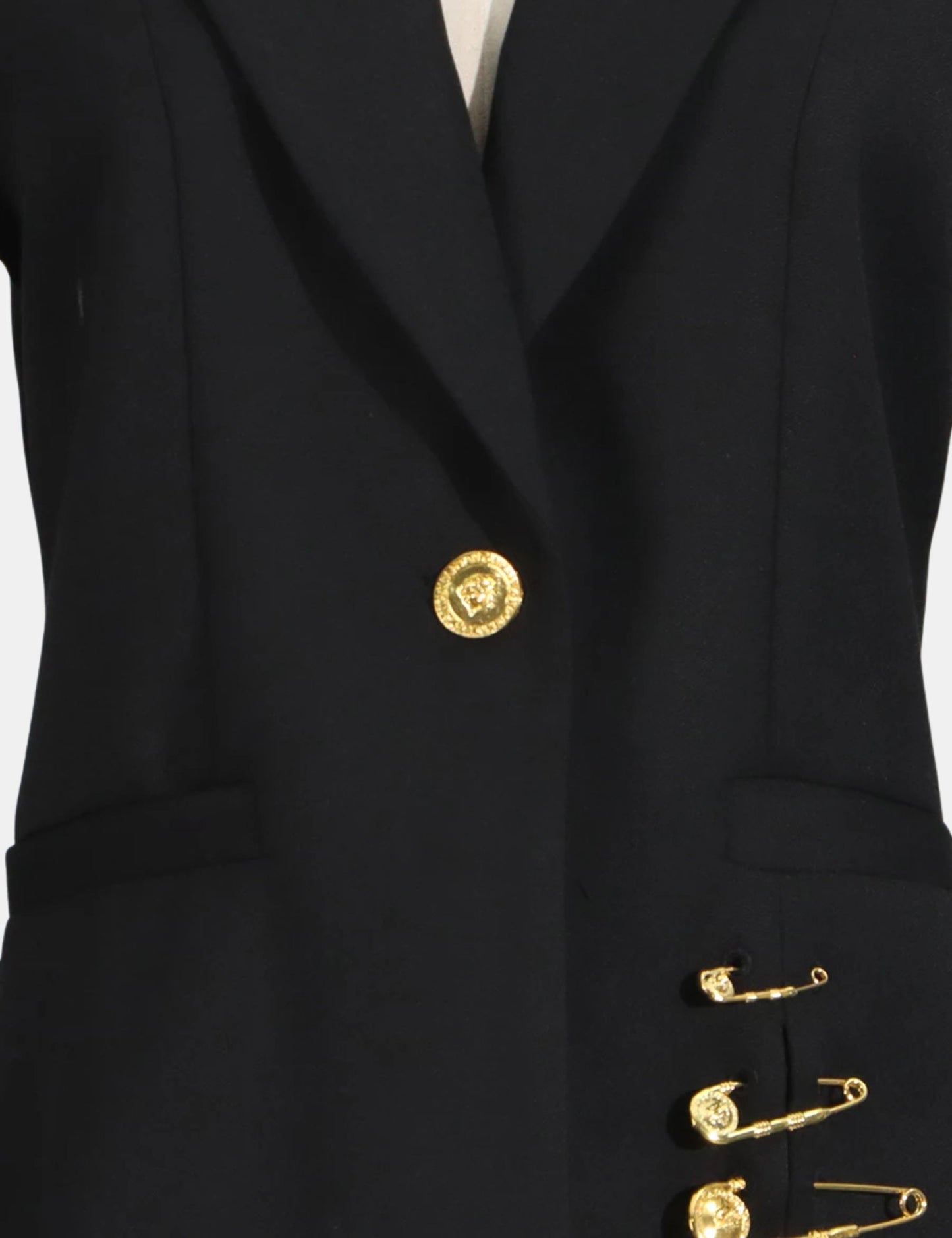 Blazer noir cintré femme