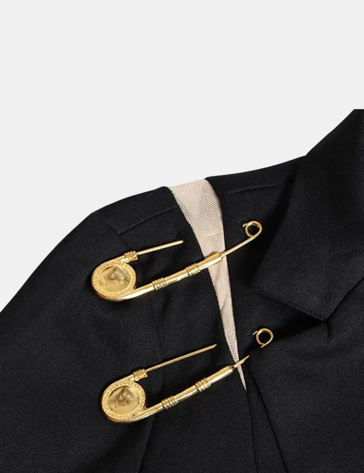 Blazer noir cintré femme